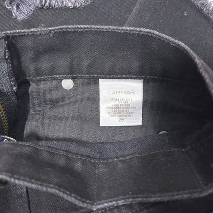 Carmar Beatrice Black Denim Silver Star Jean Skirt - 26