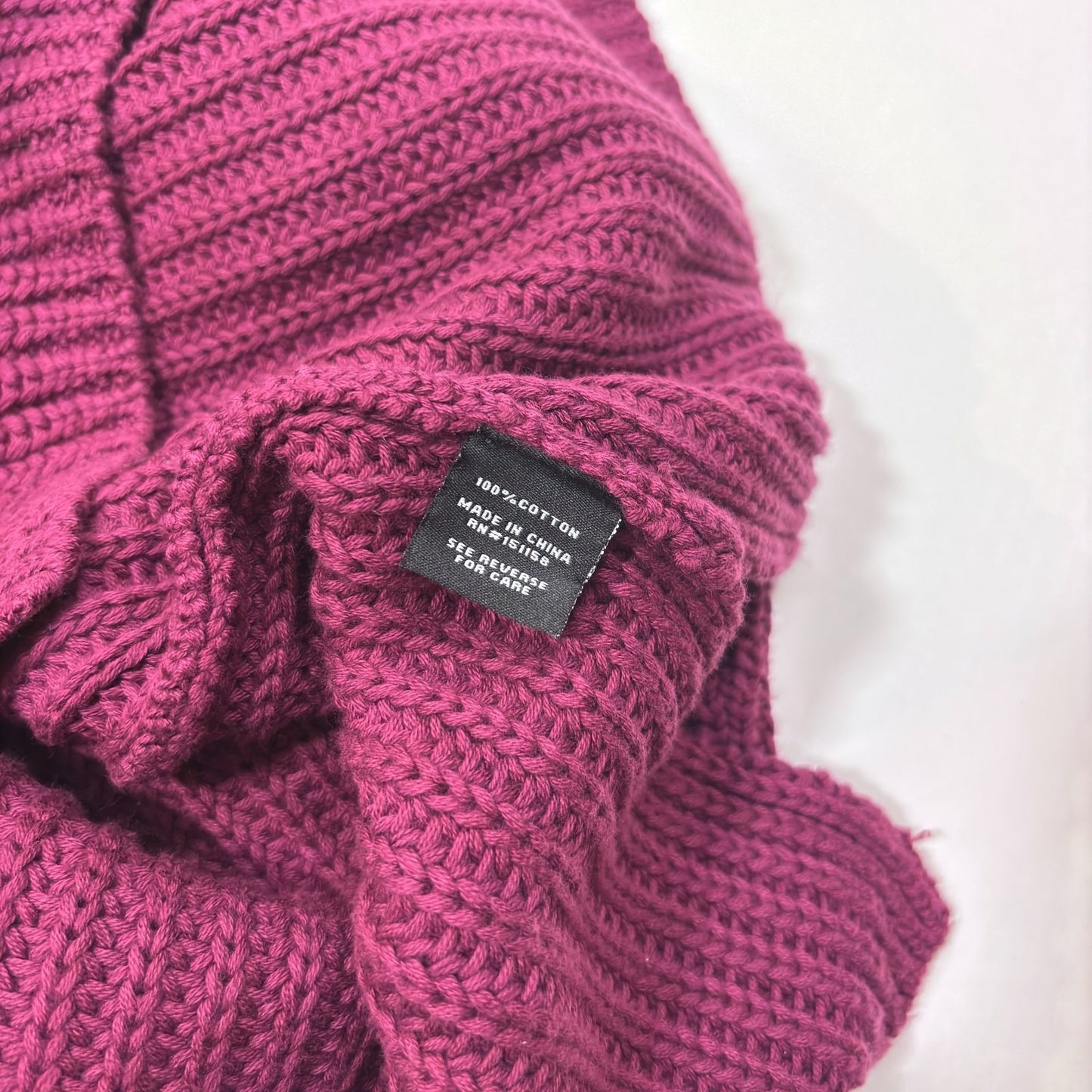 525 America Turtleneck Knit Sweater Plum Purple - M