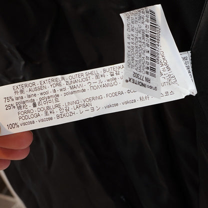 Zara Black Wool Cape Coat Poncho Jacket - S