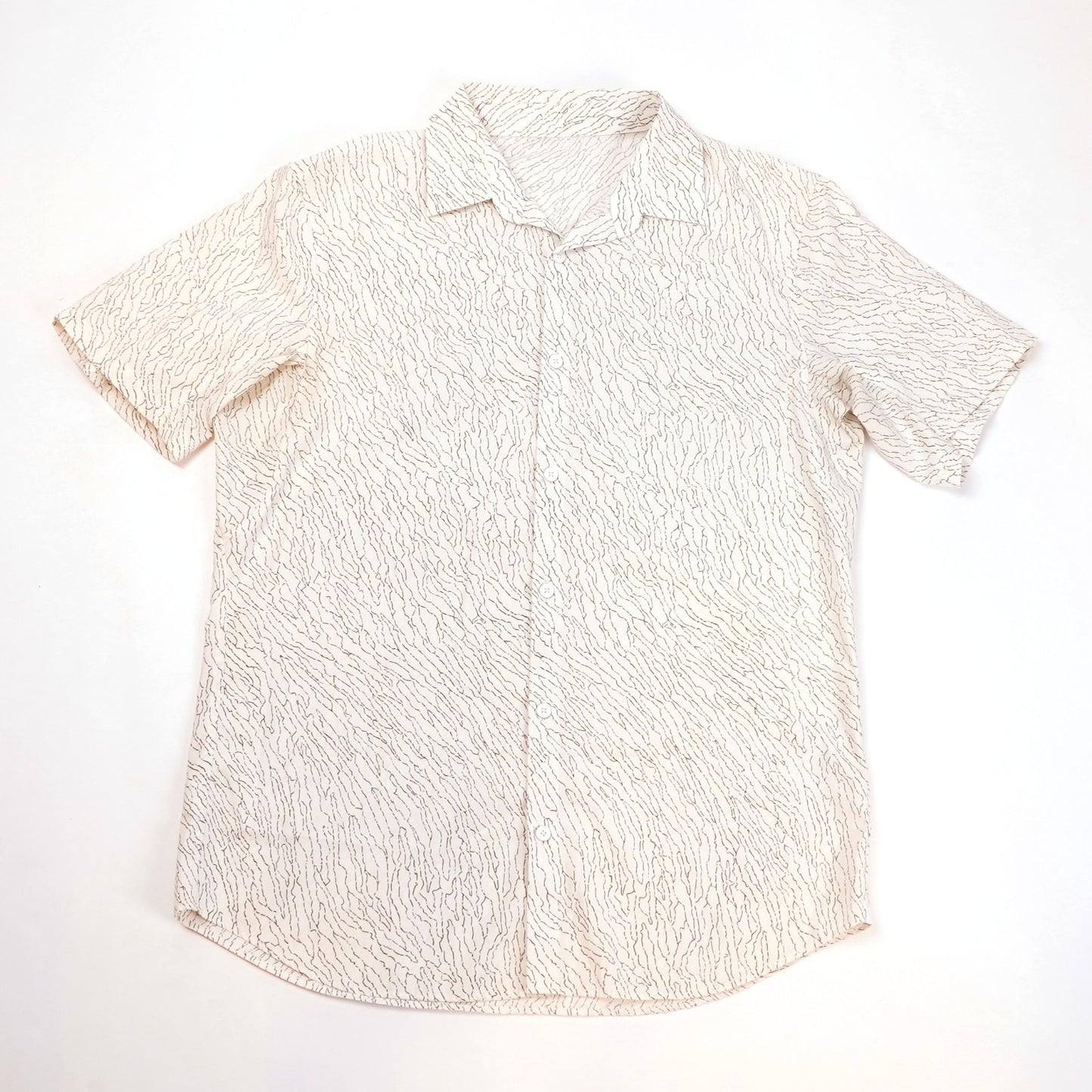 Lululemon Down to the Wire Short Sleeve Shirt Water Course - L