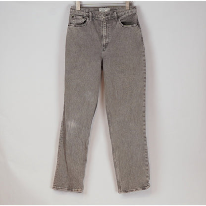 Abercrombie & Fitch 90's Straight Ultra High Rise Curve Love Jeans Gray - 29