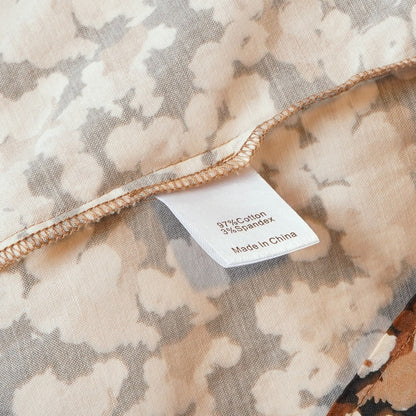 Tuckernuck Royal Mini Cotton Poplin Stretch Shirt Dress Woodrose Print - S