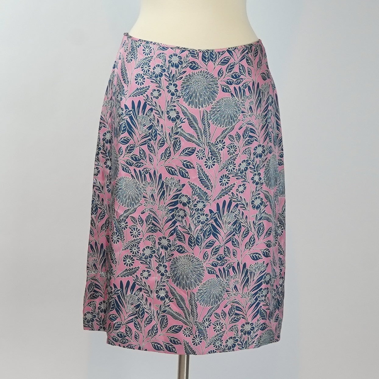J Crew X Abigail Borg Silk Slip Skirt Prairie Rose - 6