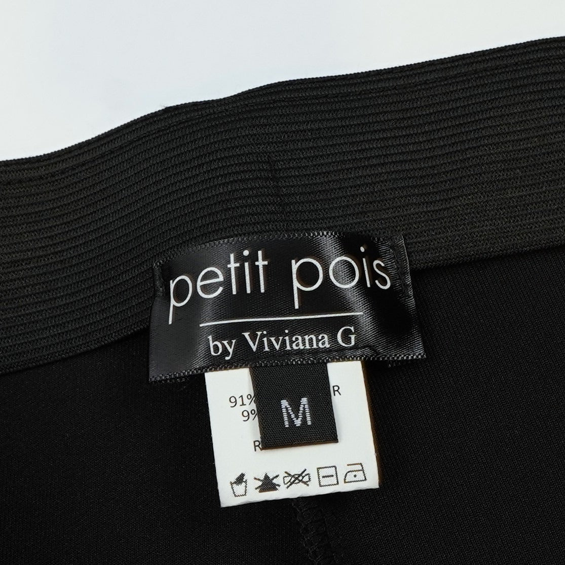 Petit Pois x Viviana G Scooba Pull On Bootcut Pants Black - M