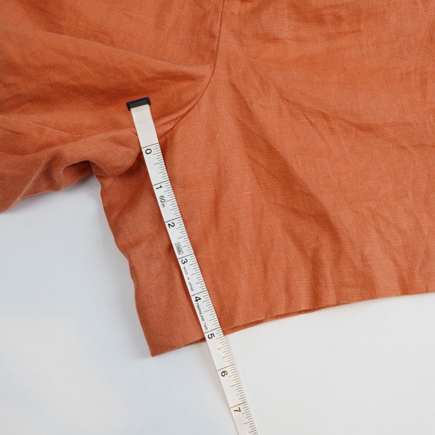 Reformation Bello Relaxed Pleated Linen Shorts Salmon - 6