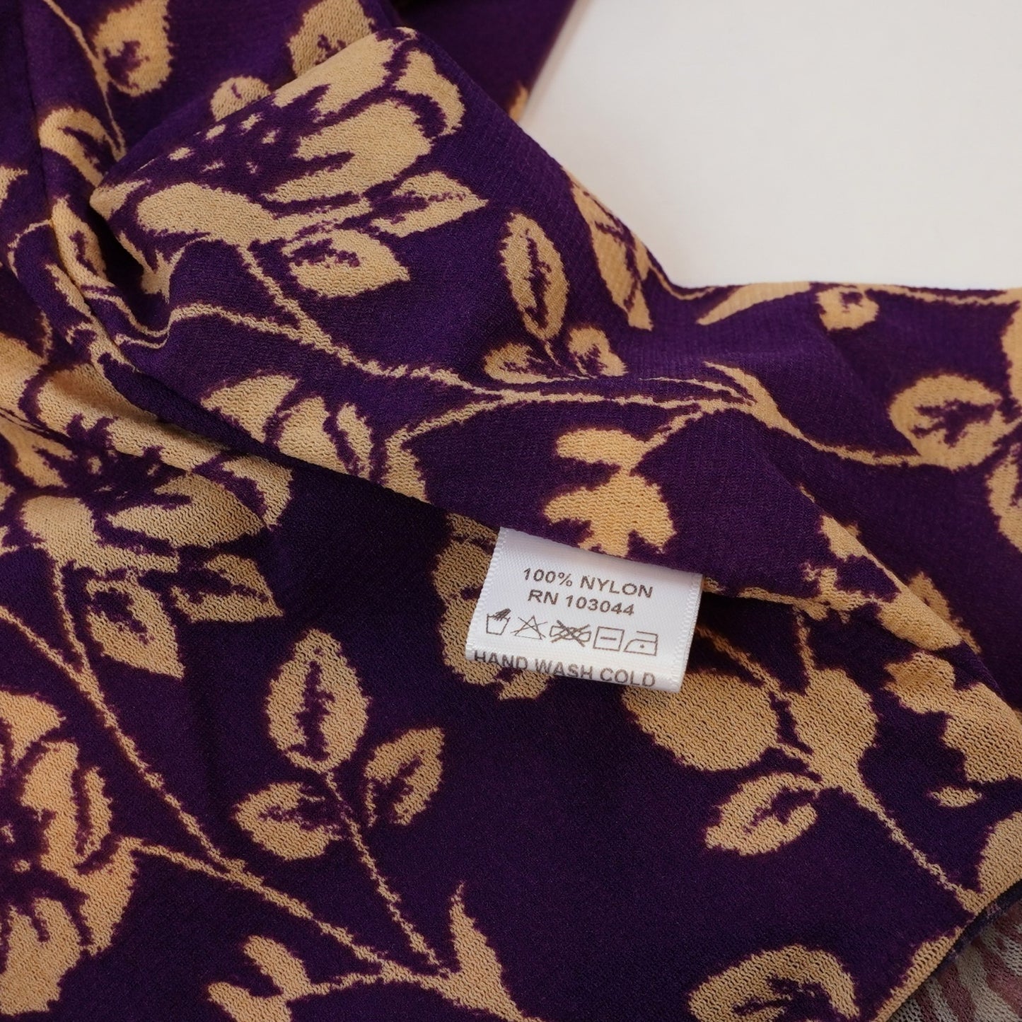 Petit Pois x Viviana G Sleeveless High Collar Top Abstract Purple Floral - M