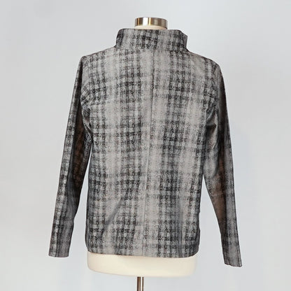 Sun Kim Paris Windbreaker Jacket Asymmetrical Lagenlook - M