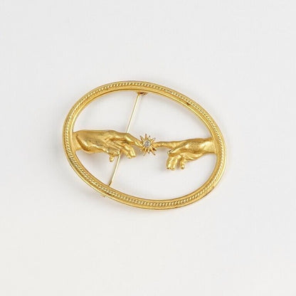 JJ Jonette Large Brooch Vintage 1980's
