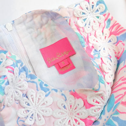 Lilly Pulitzer Classic Shift Dress Blue Peri Viva La Lilly - Toddler Girl Size 3