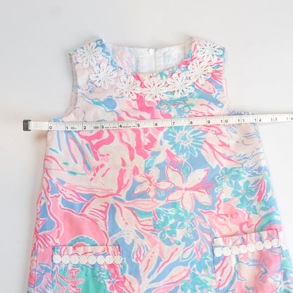 Lilly Pulitzer Classic Shift Dress Blue Peri Viva La Lilly - Toddler Girl Size 3