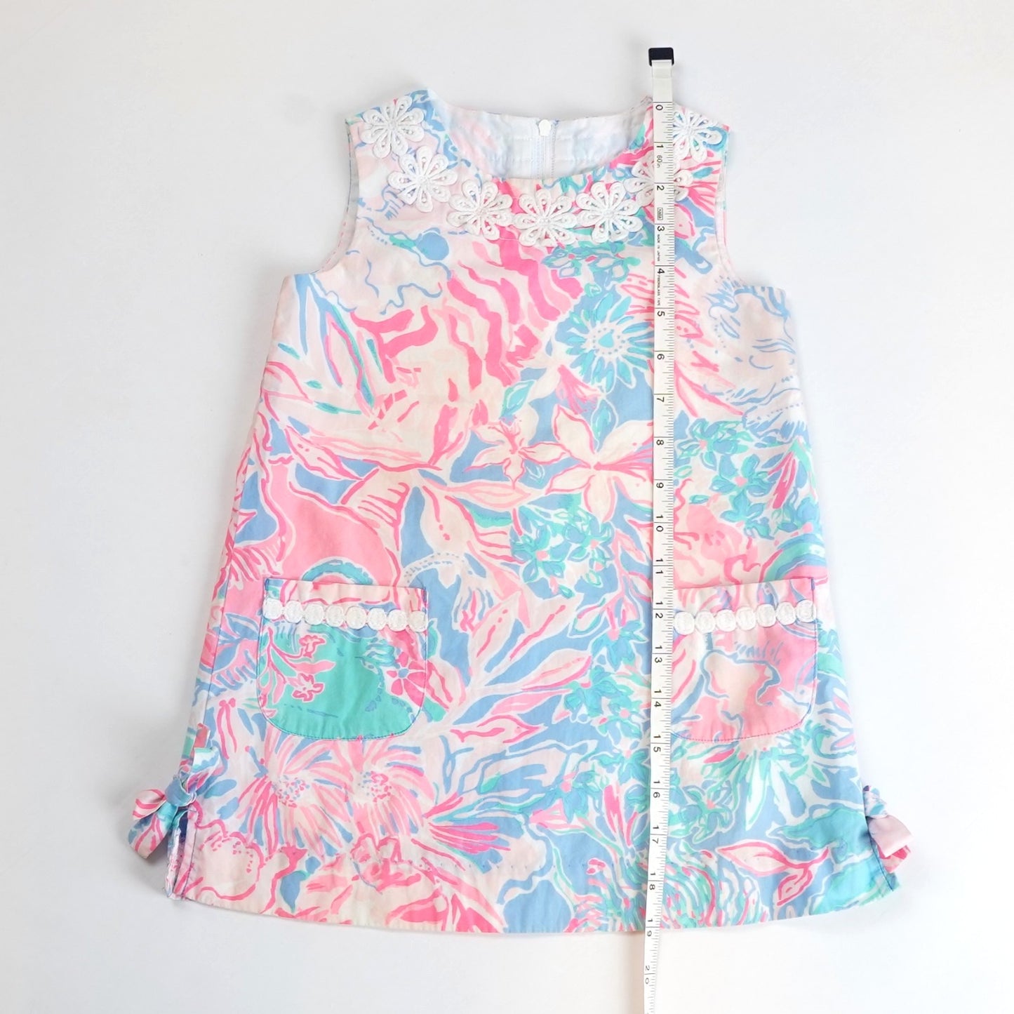 Lilly Pulitzer Classic Shift Dress Blue Peri Viva La Lilly - Toddler Girl Size 3