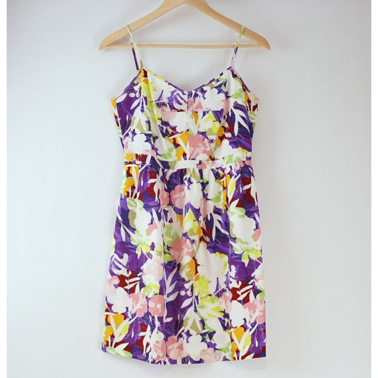 J Crew Seaside Cami Floral Print Dress - 2 - EUC