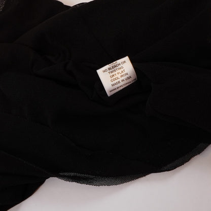 Petit Pois x Viviana G Sleeveless High Collar Top Black Mesh - M