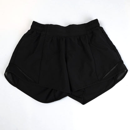 Lululemon Hotty Hot Short II *Long 4" Inseam Black - 6 Tall