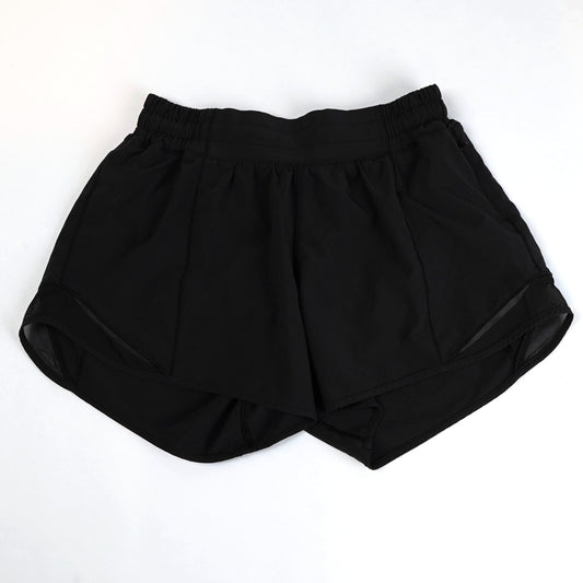 Lululemon Hotty Hot Short II *Long 4" Inseam Black - 6 Tall