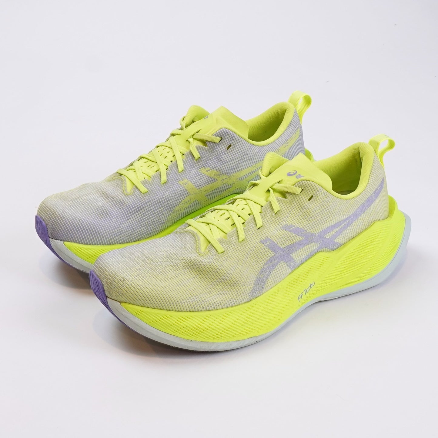 Asics Superblast 301 Hazard Green Amethyst Purple Running Sneaker - Mens 10.5 / Womens 9