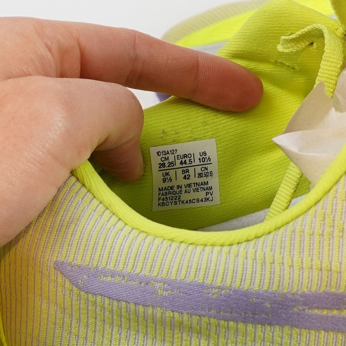 Asics Superblast 301 Hazard Green Amethyst Purple Running Sneaker - Mens 10.5 / Womens 9