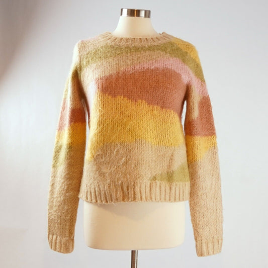 Neutral Ground Libson Abstract Knit Sweater - S