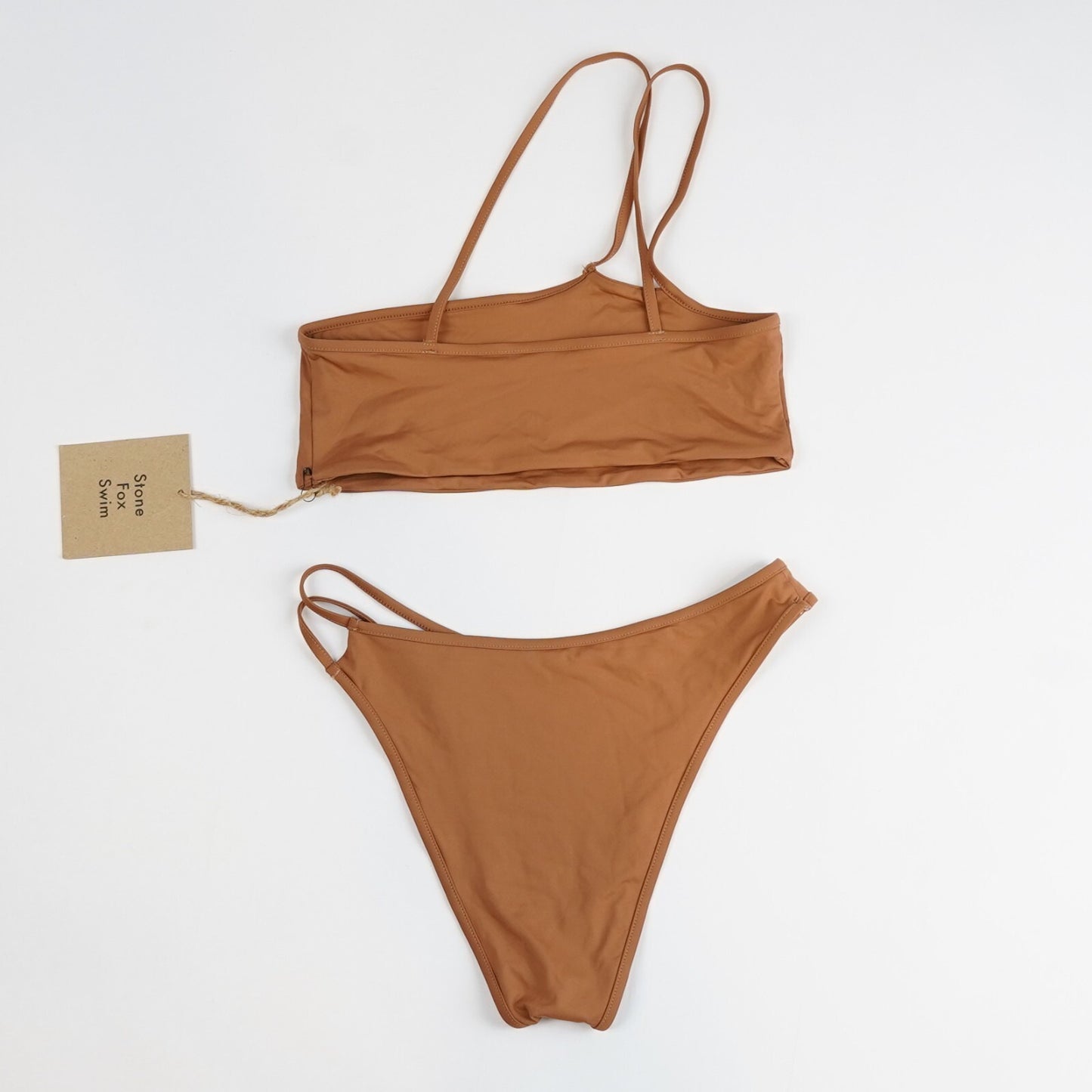 Stone Fox Swim Echo Top & Ibiza Bottom Set Rawhide Brown - S