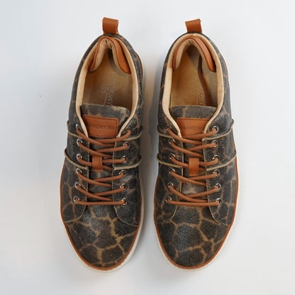 Harmony 783 Giraffe Print Leather Classic Walker Luxe Grounding Shoes - Size 9