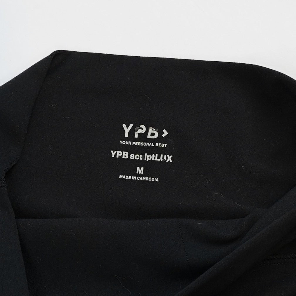 YPB Abercrombie sculptLUX Bike Short Black Workout - M