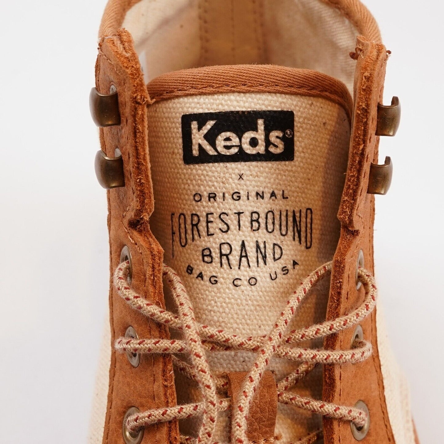Keds x Forestbound High Top Canvas Leather Scout Boots/Sneakers - 8.5