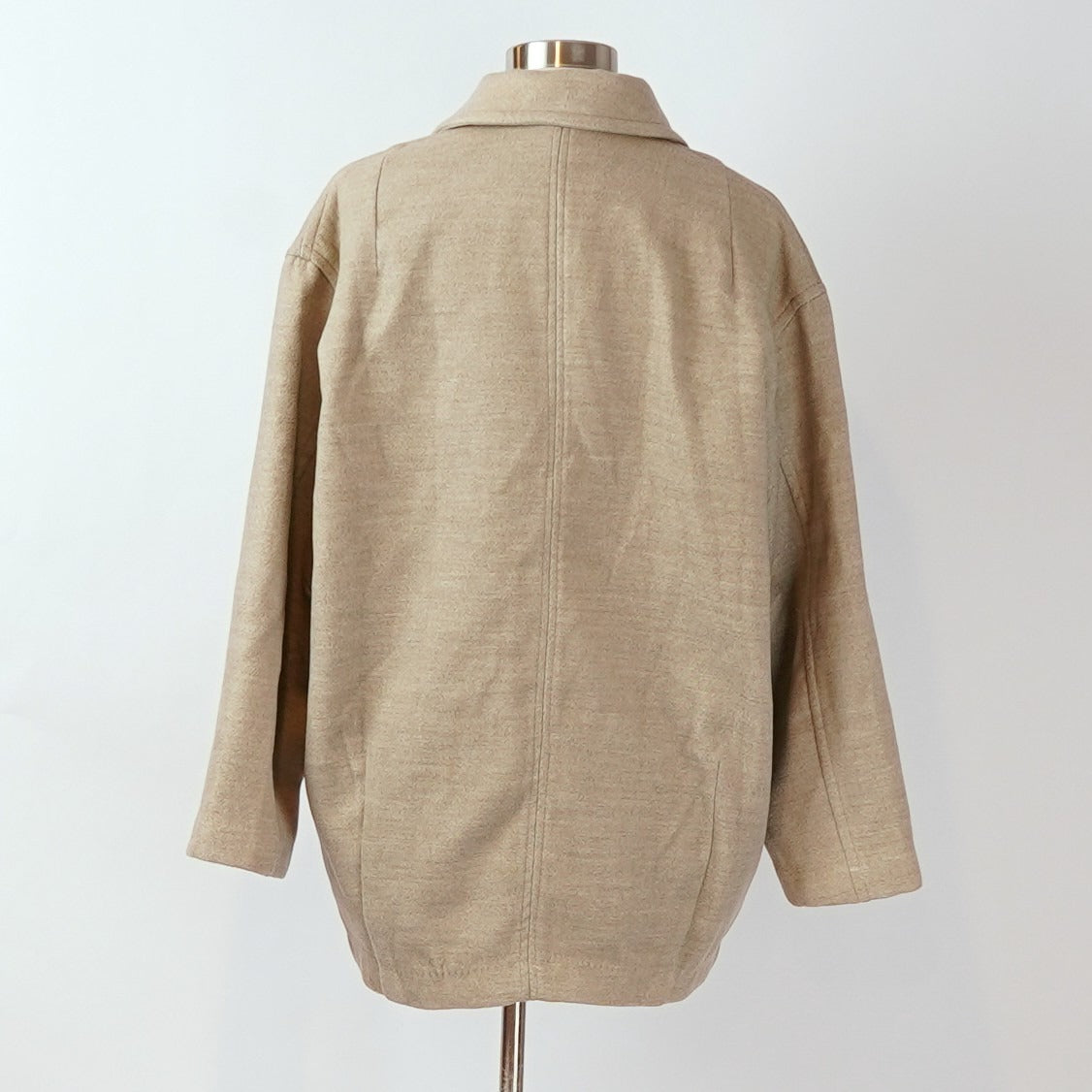 Free People Hannah Slouchy Beige Oversize Blazer Coat - XS