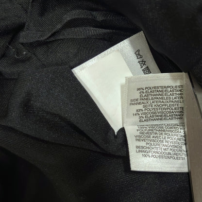 Anne Klein Striped Sheath Dress Vegan Leather Black White - 14