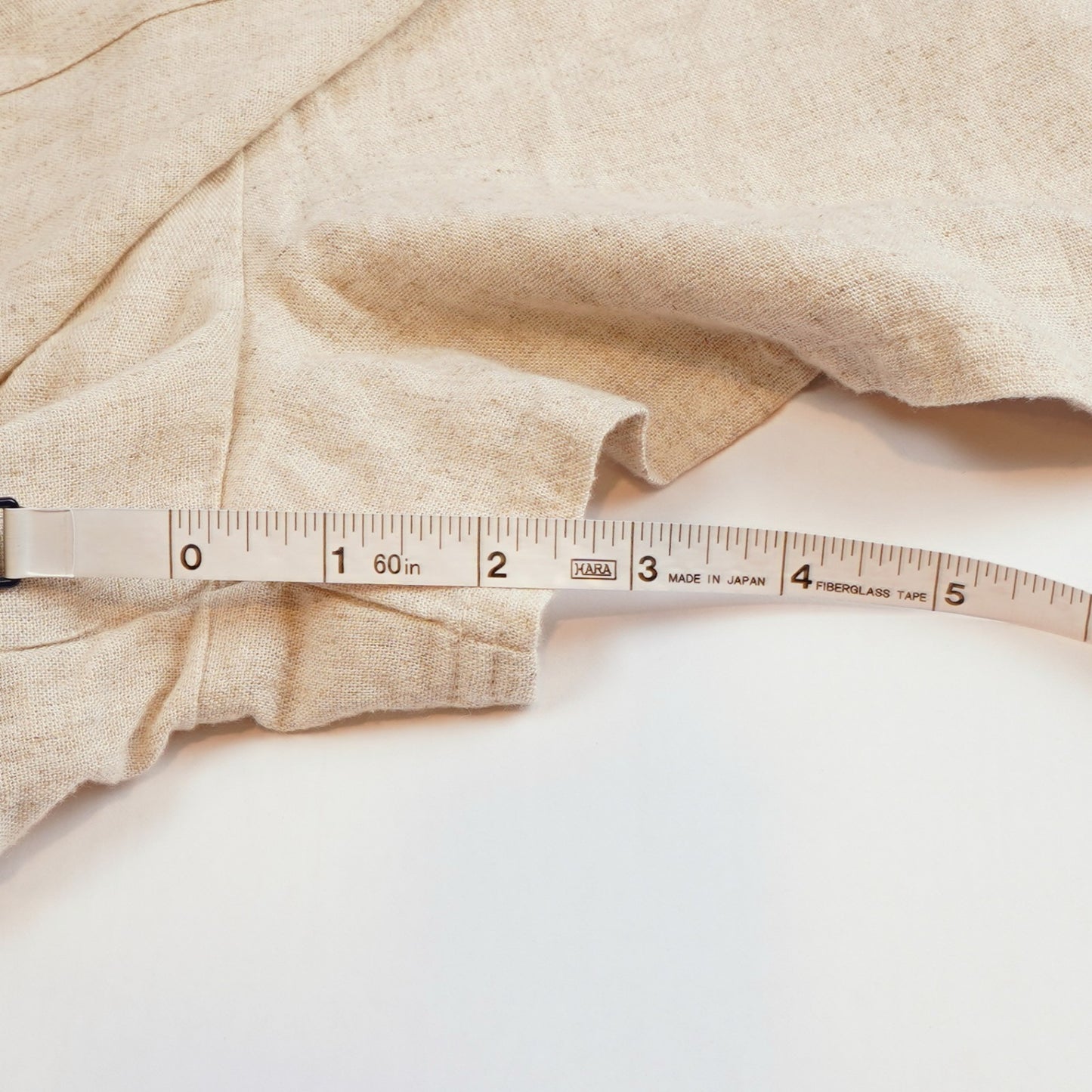 American Eagle Linen Blend Faux Wrap Skort Natural Beige - S