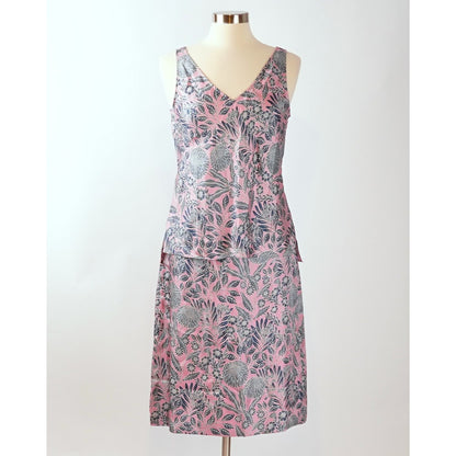 J Crew X Abigail Borg Silk Skirt Tank Set Prairie Rose - 6