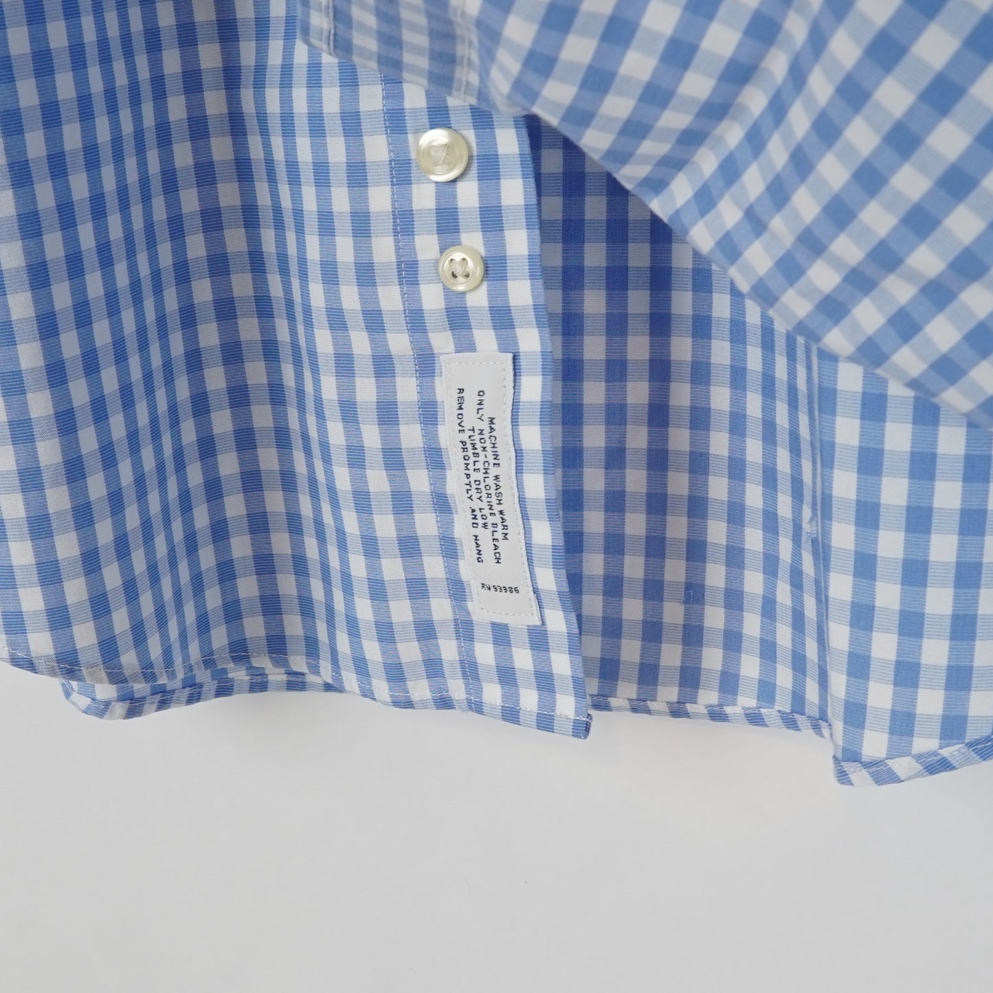Brooks Brothers Slim Fit Long Sleeve Button Down Poplin Gingham - Large 16-6/7
