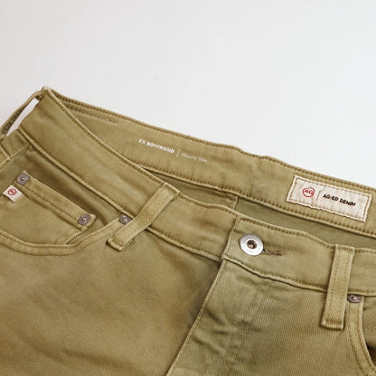 AG Adriano Goldschmied Ex Boyfriend Slouchy Slim Jeans Olive -  27