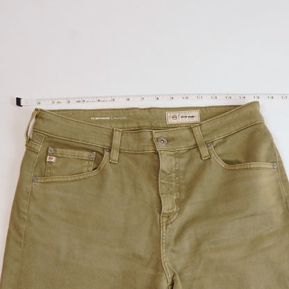 AG Adriano Goldschmied Ex Boyfriend Slouchy Slim Jeans Olive -  27