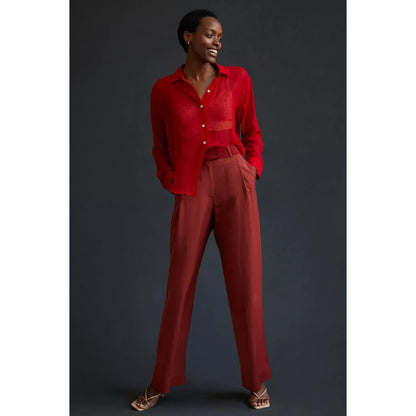 Tiny Anthropologie Noreen Trouser Pants Burnt Orange - 2