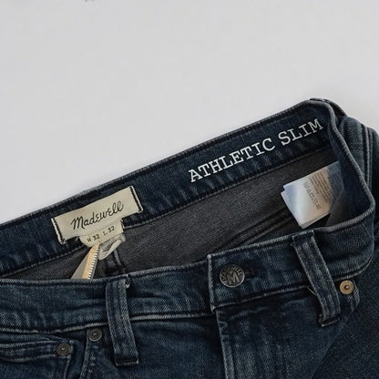 Madewell Athletic Slim Jeans Dark Wash Denim - 32 x 32