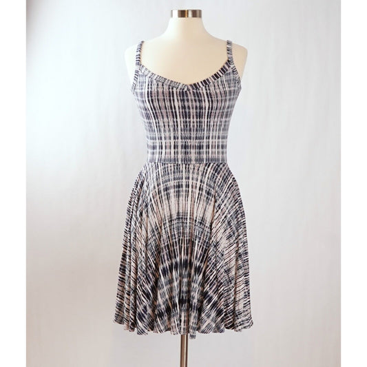 Artisan NY Tank Tie Dye Blue Gradiant Swing Dress - S