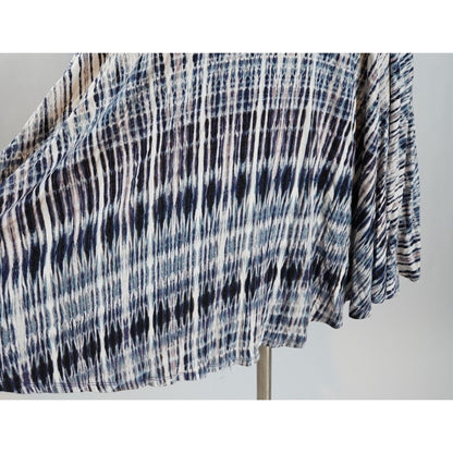 Artisan NY Tank Tie Dye Blue Gradiant Swing Dress - S