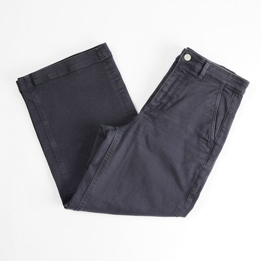 Everlane Utility Wide Leg Cropped Navy Pants - 8