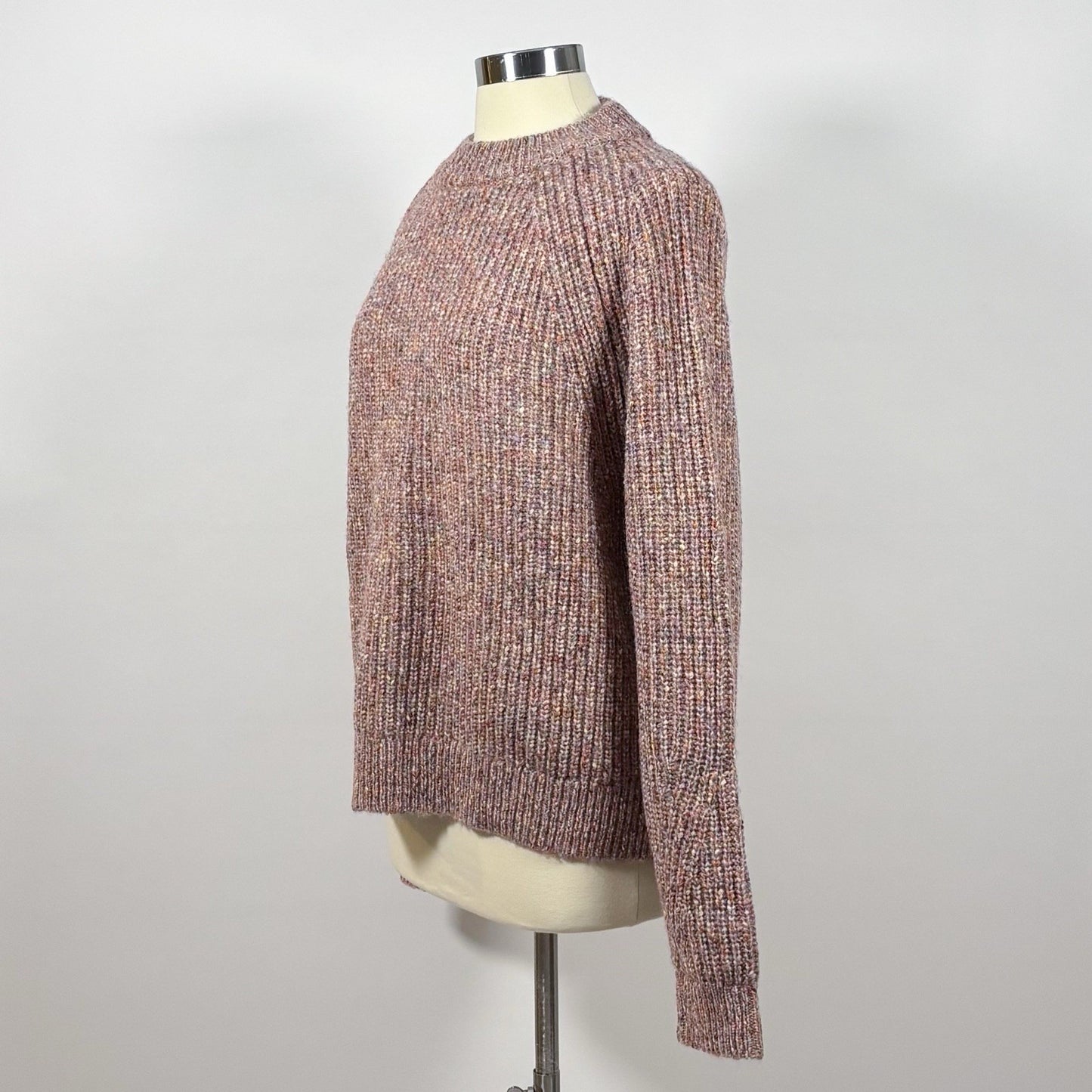 French Connection Mauve Marled Multicolor Mock-neck Sweater - M