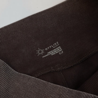 Offline by Aerie Totally Textured Seamless Leggings Relic Brown - S