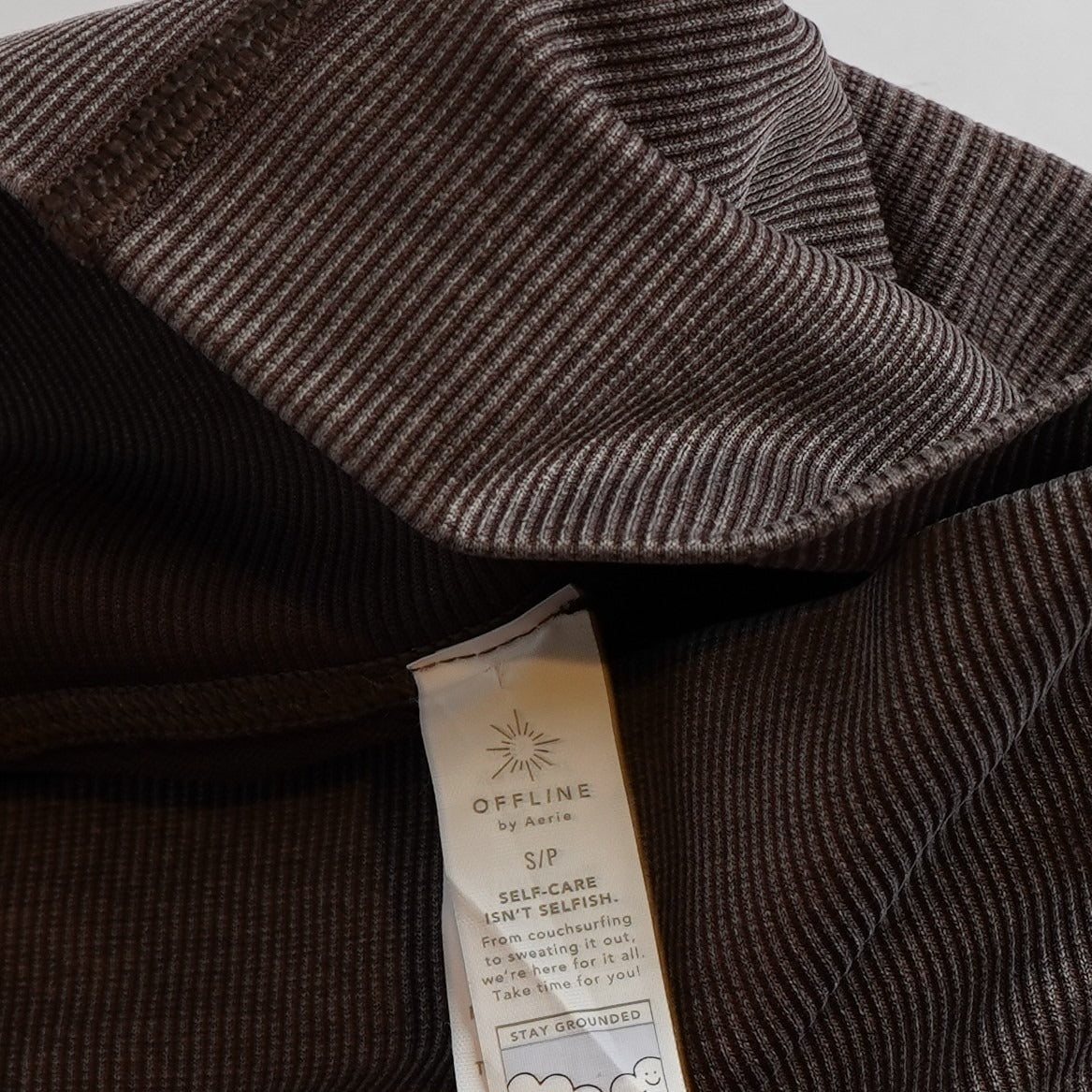 Offline by Aerie Totally Textured Seamless Leggings Relic Brown - S