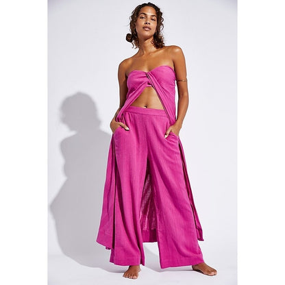 Free People Banita Pant Set Magenta Pink Purple - S