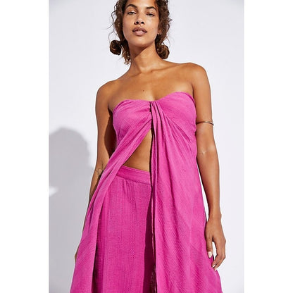 Free People Banita Pant Set Magenta Pink Purple - S