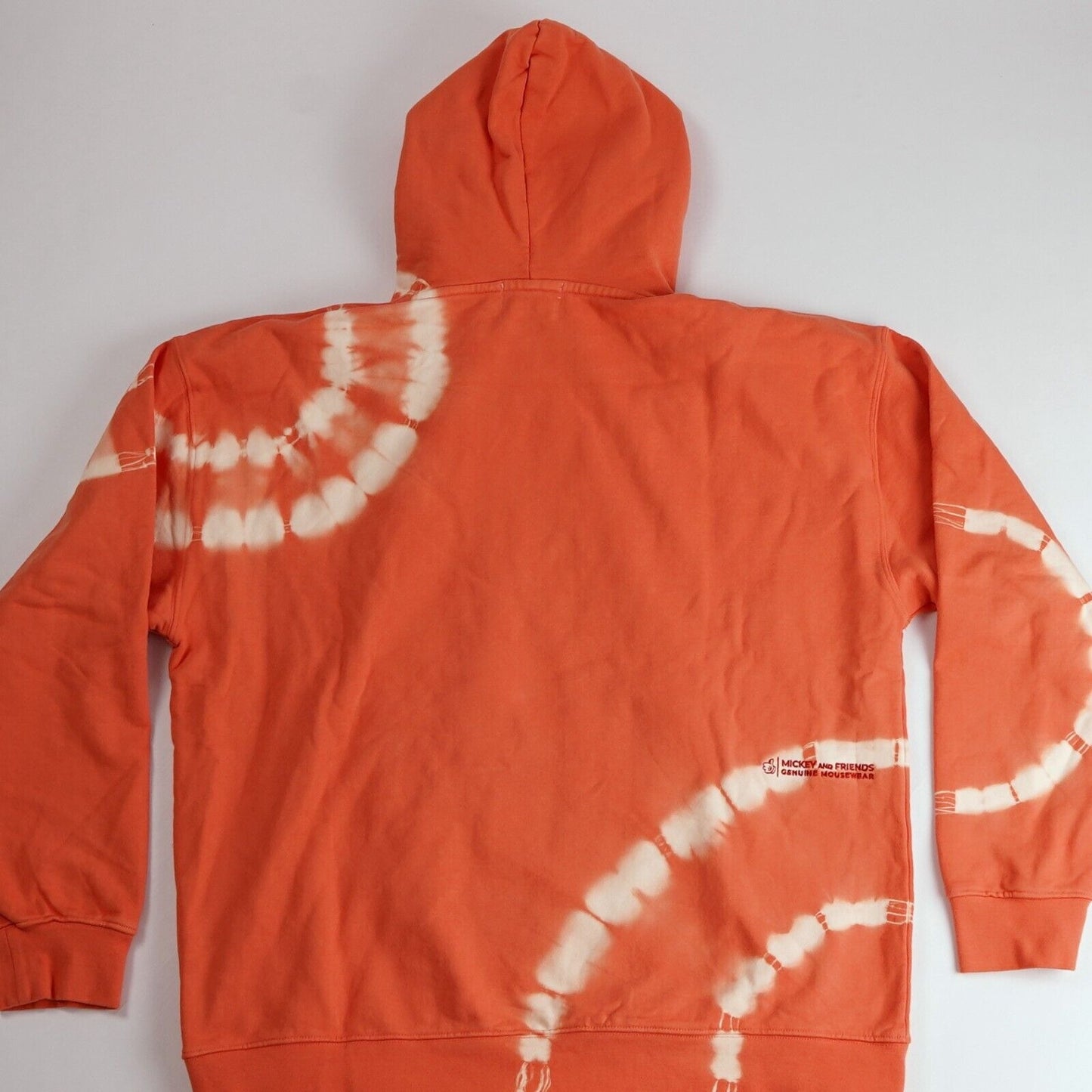 Mickey Mouse Genuine Mousewear Hoodie Orange Tie Dye Walt Disney - XL