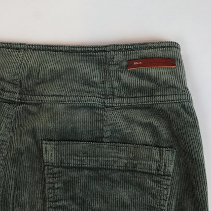 Pilcro High Rise Trouser Boot-Cut Corduroy Pants Sage Green - 28