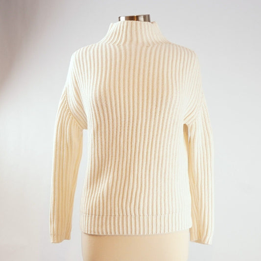 Gap Chunky Knit Mock Neck Sweater 100% Cotton - S