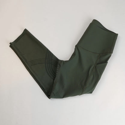 Fanka Body Sculpt Side Pocket 7/8 Compression Leggings Olive - XL