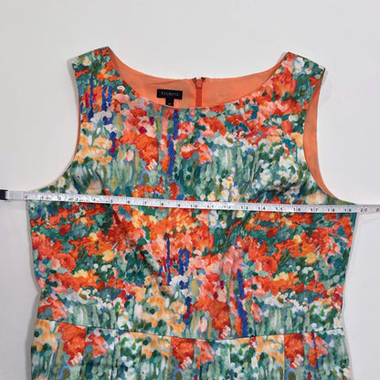 Talbots Floral Watercolor Fit & Flare Pleated Dress - 14