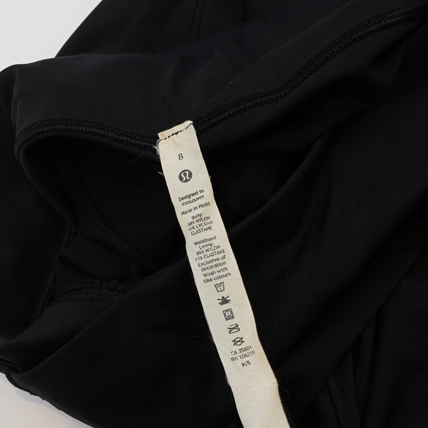 Lululemon Fast & Free 7/8 Tight Leggings Black - 8