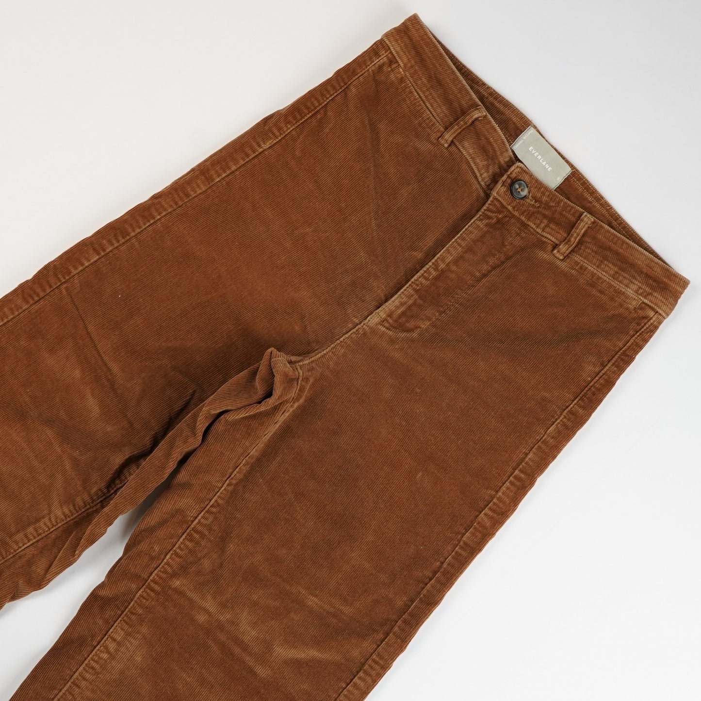Everlane Wide Leg Corduroy Pants in Toasted Coconut Brown - 6